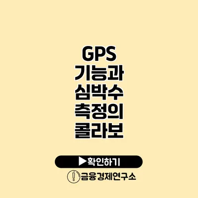 GPS 기능과 심박수 측정의 콜라보